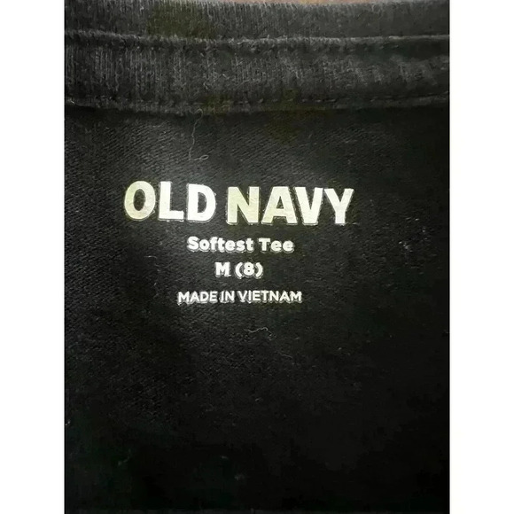 Girls Old Navy Softest Tee, Medium Color Black (0149) Check Pics For Condition - Picture 5 of 7